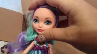Unpacking a parcel with Monster High and Ever After High dolls