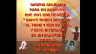 CADENA SOLIDARIA .... TODOS X DANTE !!