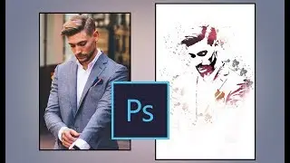 Photoshop tutorial | Creative ink splash | Splatter Photo Effect | YZ Creation