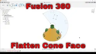 Fusion 360 - Flat Pattern from Cone face