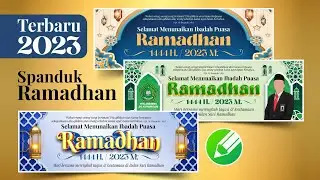 Spanduk Puasa Ramadhan 1444 H - 2023 M. Free CDR File #edukasigrafis