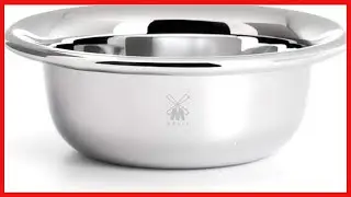 MÜHLE Shaving Soap Dish - Chrome Plated Stainless Steel Bowl, Luxury Shave Accessory for Men