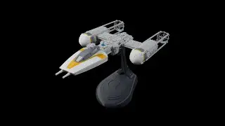 Star Wars Y-WIng Display stand, 3D printed model
