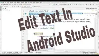 Edit_Text(Android Studio) 