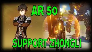 Support Zhongli Build AR 50 ~ How He Evolves My Team [Genshin Impact]