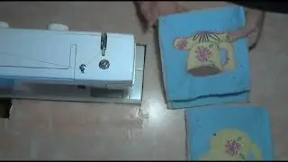 стёжка + аппликация = прихватки