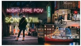 POV 9 minutes of night time street shoots in Copenhagen | Sony A7III + Sony 85mm 1.8