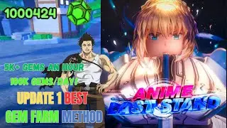 The BEST Gem Farm Method In Update 1 Anime Last Stand! | ALS | Roblox