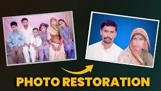 Photo Restroration | Old Photo Transformation | Photo Editing #photoshop #restoration #photo