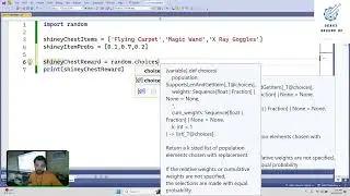 Variables, Lists and Probabilities in Python (Part 1)