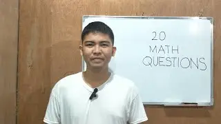 Math Quiz, 20 Math Questions, Bisaya Version