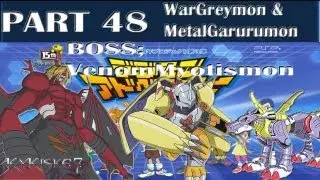 Digimon Adventure (PSP) -Walkthrough P.48-WarGreymon & MetalGarurumon BOSS: VenomMyotismon 2 Fights