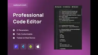 FlutterFlow Code Editor Widget 🧩 Syntax Highlight 💻 