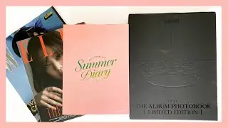 blackpink haul ♡ 2021 summer diary, 4+1 photobook & magazine covers