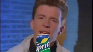 Rick Astley Drinks Soda
