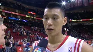 Jeremy Lin Postgame Interview || Rockets Vs. Cavaliers || Feb 1, 2014 ||