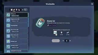 Palia! Can't craft 4 Buzzy Jars (Multicraft still bugged)