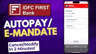 💥IDFC Bank Auto Pay Cancel | Nach Cancellation | E Mandate \ Nach \ Ecs