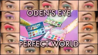 ODEN'S EYE PERFECT WORLD COLLECTION | eye swatches of all 30 shades