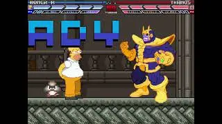 MUGEN Fight - Homer Simpson vs. Thanos