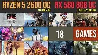 Ryzen 5 2600 | RX 580 8GB Test in 18 GAMES | 1080p