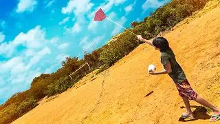 Levei meu irmãozinho pra soltar pipa - desafiou o melhor amigo!!