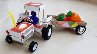 how to make matchbox tractor - easy and joyful tractor