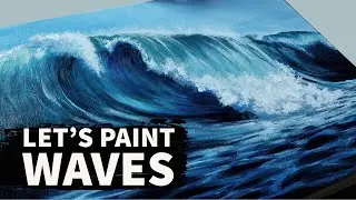 Paint Waves Like a PRO | How to paint waves with acrylic paint