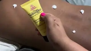 ASMR back massage with lotion whisper life update