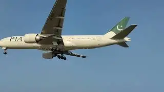 PIA Boeing777 big aircraft landing Video || Beautiful Boeing 777 Landing || Airbus Boeing Landing