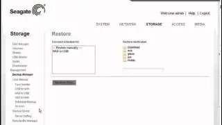 Black Armor NAS  Using the Backup Manager Feature of the Web UI_Restore From a Back Up