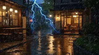 Peaceful Rain Sounds for Sleeping | Relieve Anxiety & Fall Asleep Fast - Rain on Street