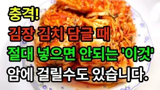 김치에 독소가? 김장할 때 절대 하지 말아야 할 5가지
