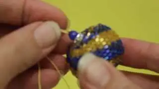 Вязание  бисером. Шарик Фен Шуй