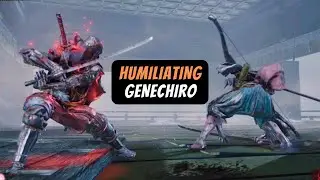 Sekiro - Humiliating Inner Genichiro using his own trick (Flawless, Charmless, Bell Demon)