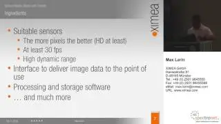 Virtual Realty Starts from Reality - presentation by XIMEA on Inspect Application Forum
