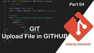 How to upload files in GitHub