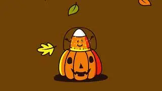 Dark Creepy Halloween Candy Video Background Scary Spooky Pumpkin Video Background