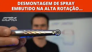 Como desmontar o spray da caneta de alta rotação.