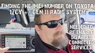 How to find the IMEI Number on the previous Toyota GEN 11 radio system