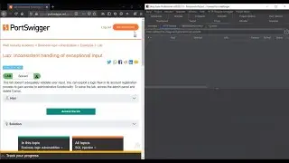 Inconsistent handling of exceptional input-Web Security Academy