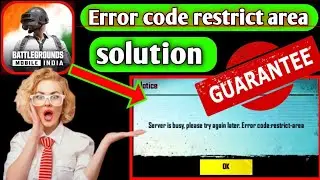 server is busy please try again later error code restrict area | bgmi login problem twitter today