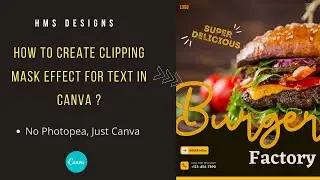 How to create clipping mask effect for text in Canva ?