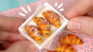 Как слепить круассан из полимерной глины! 😍 Сладости для кукол своими руками! Анна Оськина