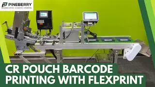 Printing Barcode and Cannabis product details on large CR Pouches - FlexPrint System