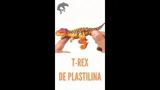 TYRANNOSAURUS REX NIVEL 40 DE PLASTILINA Visita mi canal para el Procedimiento paso a paso