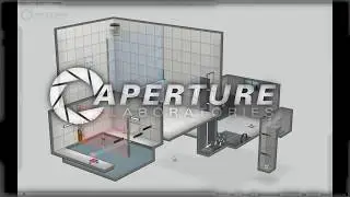 classic portal glados test chamber build and walkthrough