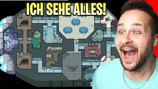 Among US aber wir sehen DIE GANZE MAP ! 🤣 ( geht schief ) mit 