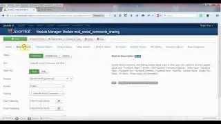Social Share Joomla Module - Settings
