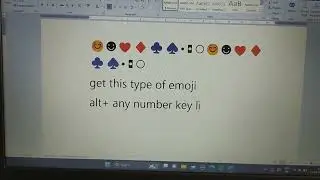 Ms Word Emoji Short key.. #shorts #youtubeshorts #trendingshorts